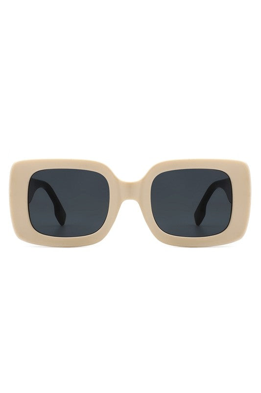 Square Retro Flat Top Fashion Sunglasses