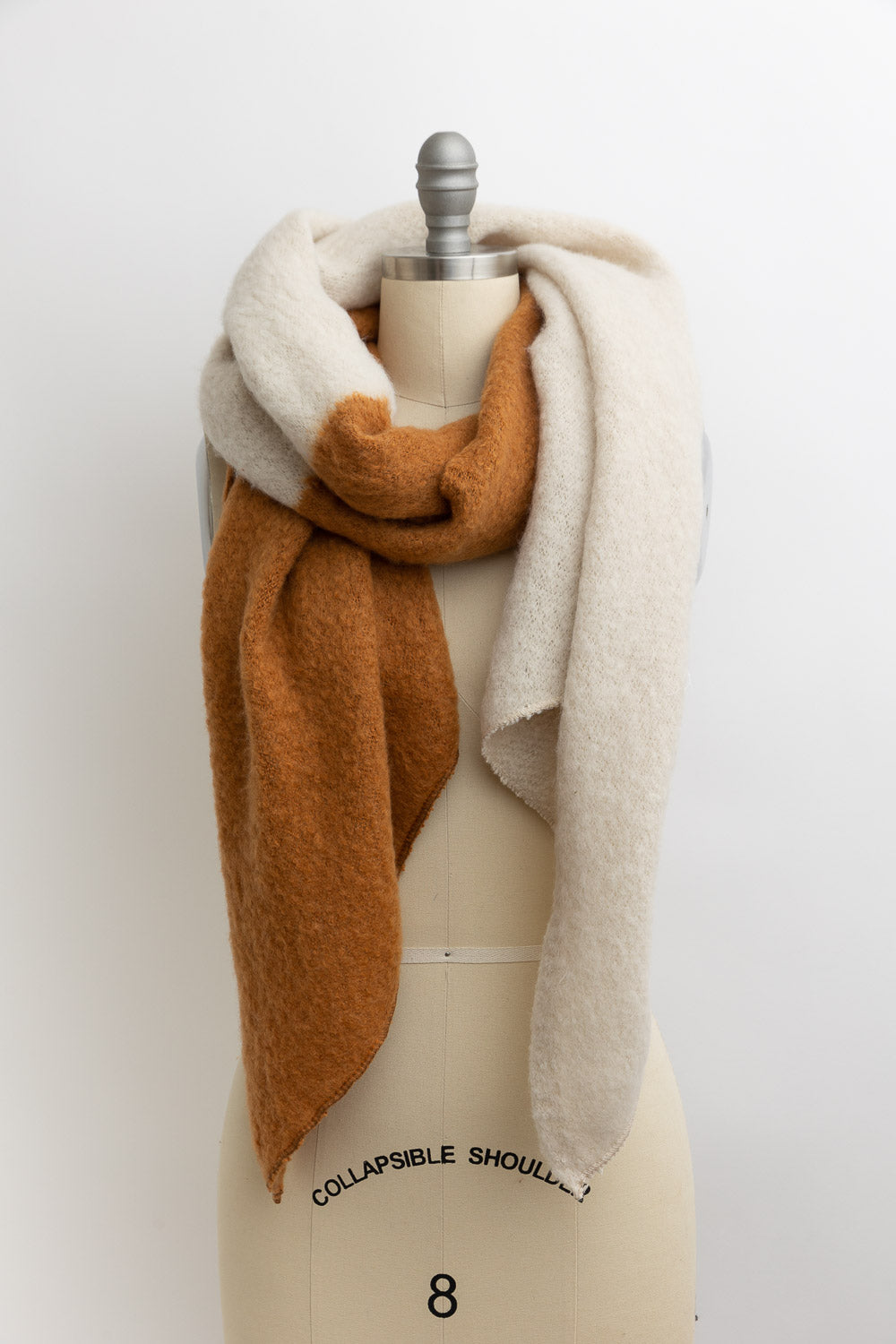 Cozy Double Tone Scarf Scarves Ivory