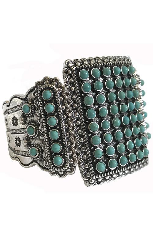 Wynona Chunky Bracelet- Turquoise - Liv Rocks Energy Healing Crystals Shop, Gems + Wholesale Sage